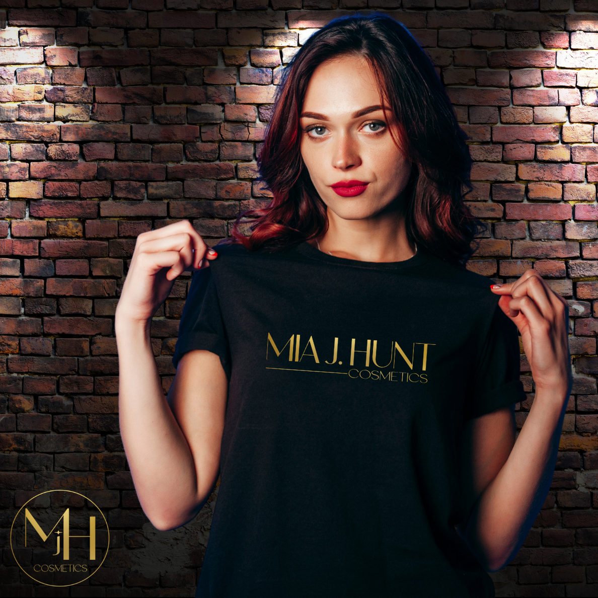 Mia J. Hunt Cosmetics Brand Tee